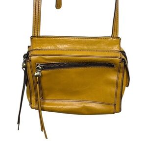 HOBO International Hunter Yellow Leather Crossbody Bag BLEMISH